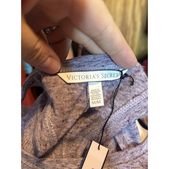 Victoria's Secret Angel Purple Heathered Racerback Tank Knit Stretch NWT Sz M - Picture 5 of 10